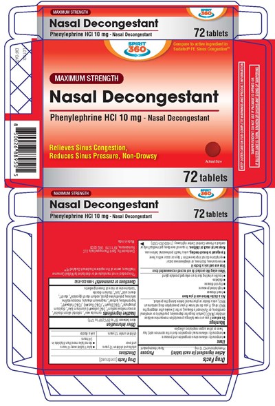 Nasal Decongestant 72 Ct (Nasal Decongestant 72 Ct)